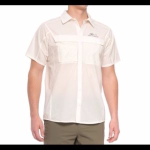 NWT Grundens Hooksetter Short Sleeve Fishing Shirt